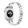 Miniatyrbild 2 av 4: Rhinestone Kristallarmband Apple Watch 45mm Series 9 Silver