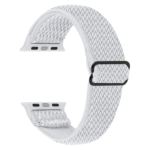 Vävd Nylonarmband Apple Watch 41mm Series 9 Vit