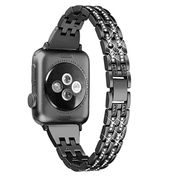 Slim Bling Bracelet Apple Watch 41mm Series 9 Svart