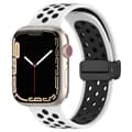 Miniatyrbild 1 av 6: Silikonarmband Sport Apple Watch 38/40/41 mm Vit/Svart
