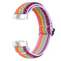 Miniatyrbild 2 av 3: Vävd Nylonarmband Fitbit Charge 6 Regnbåge