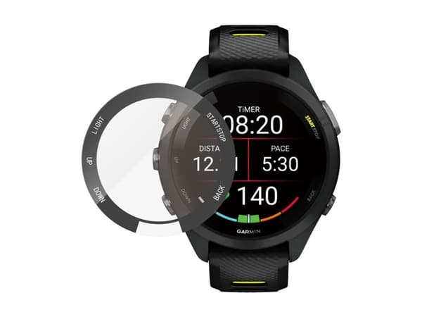 PanzerGlass - Skjermbeskyttelse for smart armbåndsur - glass - rammefarge svart - for Garmin Forerunner 265S