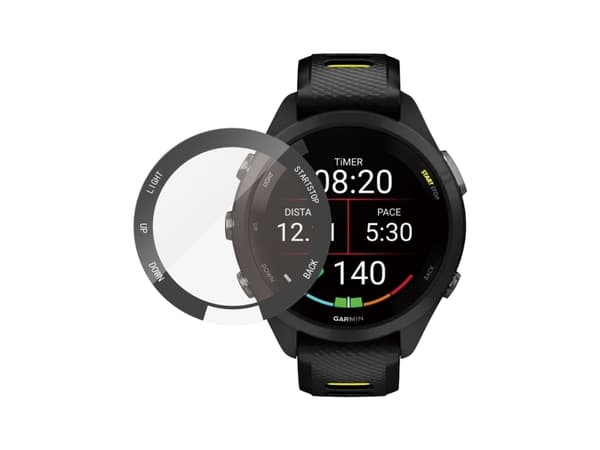 PanzerGlass - Skjermbeskyttelse for smart armbåndsur - glass - rammefarge svart - for Garmin Forerunner 265S