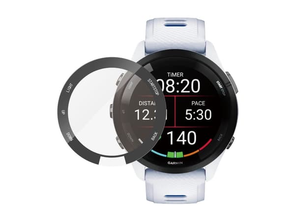 PanzerGlass - Skärmskydd för smart klocka - glas - ramfärg svart - för Garmin Forerunner 265