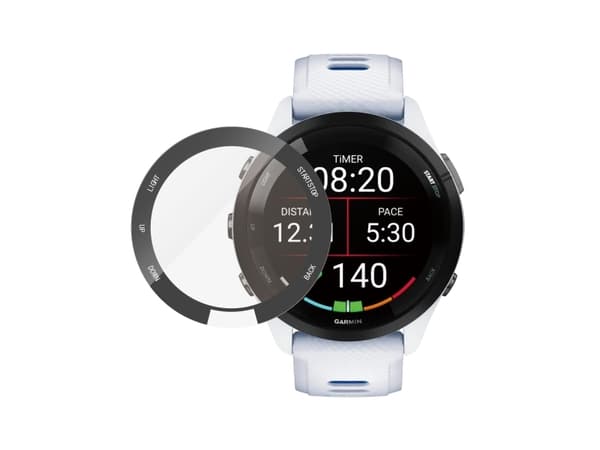 PanzerGlass - Skärmskydd för smart klocka - glas - ramfärg svart - för Garmin Forerunner 265