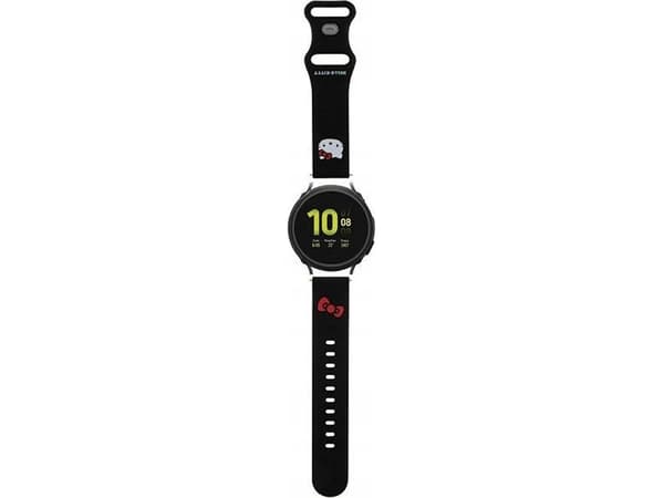 Hello Kitty Silikon Kitty Head - Universal Smartwatch-rem 20 mm (svart)