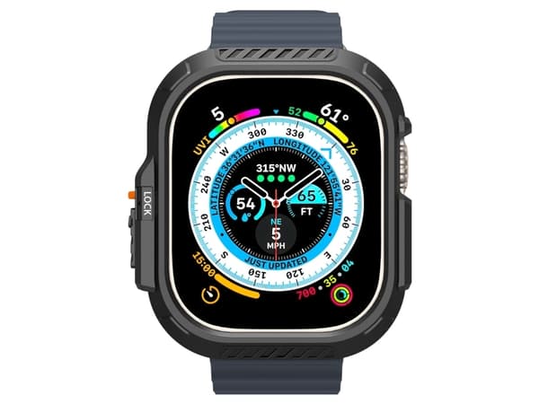 Spigen ACS06208, Hörselskydd, Apple, Ultra Series 1/2 (49 mm), Polykarbonat (PC), Termoplastisk polyuretan (TPU), 49 mm, 54,4 mm