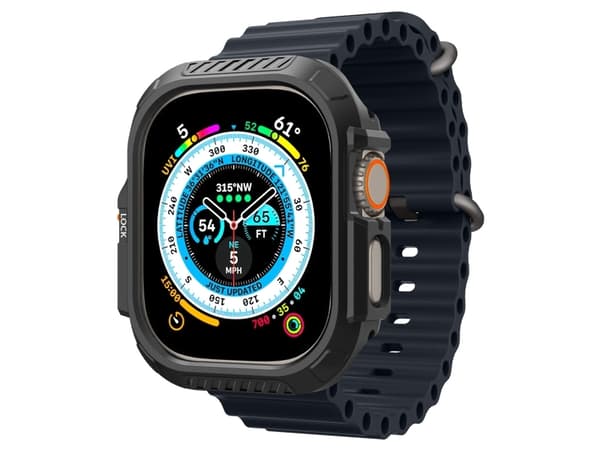 Spigen ACS06208, Hörselskydd, Apple, Ultra Series 1/2 (49 mm), Polykarbonat (PC), Termoplastisk polyuretan (TPU), 49 mm, 54,4 mm