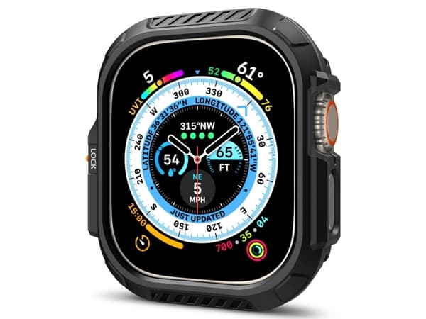 Spigen ACS06208, Hörselskydd, Apple, Ultra Series 1/2 (49 mm), Polykarbonat (PC), Termoplastisk polyuretan (TPU), 49 mm, 54,4 mm