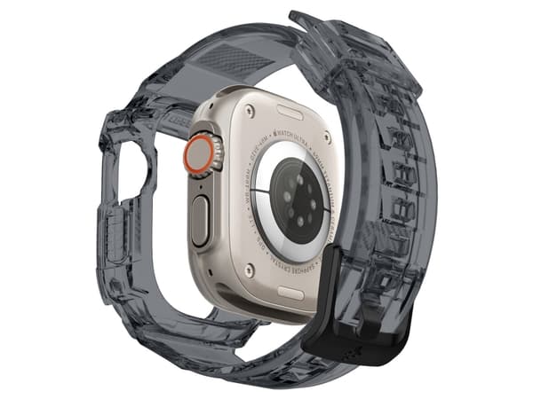 Spigen Rugged Armor Pro, Rem, Smartwatch, Grå, Apple, Apple Watch Ultra (49mm), Termoplastisk polyuretan (TPU)