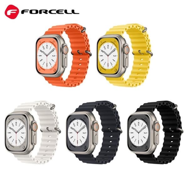 Forcell Apple Watch (38/40/41mm) Armband F-Design - Gul
