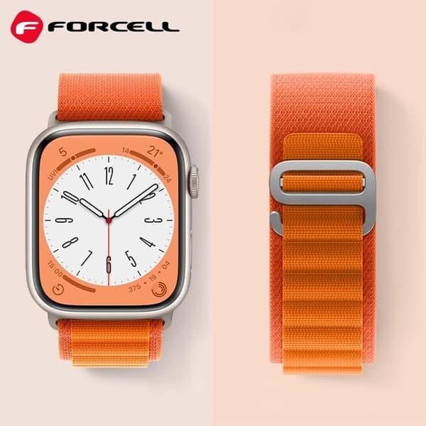 Forcell Apple Watch (38/40/41mm) Armband F-Design - Orange