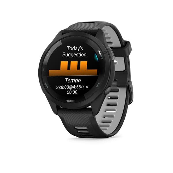 Garmin Forerunner 265 3.3 cm (1.3") AMOLED 46 mm Digital 416 x 416 pixels Touchscreen Black Wi-Fi GPS (satellite)