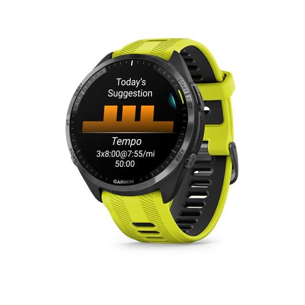 Garmin Forerunner 965 3.56 cm (1.4") AMOLED 47 mm Digital 454 x 454 pixels Touchscreen Yellow Wi-Fi GPS (satellite)