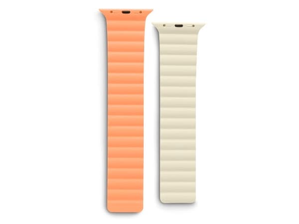 Hama Fantastic Feel rannekoru magneettisuljin 38 mm, 40 mm, 41 mm Oranssi, Beige Watch Series 1, Watch Series 2, Watch Series 3, Watch Series 4, Watc