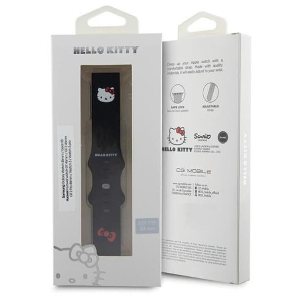 Hello Kitty Galaxy Watch 6 Classic (47mm) Band Kitty Head - Svart