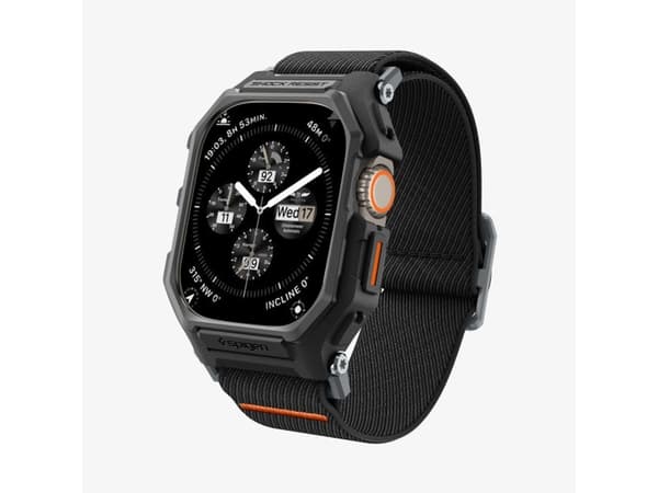 Spigen ACS07103, Watch case, Apple, Apple - Apple Watch Ultra (49mm) Apple - Apple Watch Ultra 2 (49mm), Termoplastisk polyuretan (TPU), 65 mm, 48 mm
