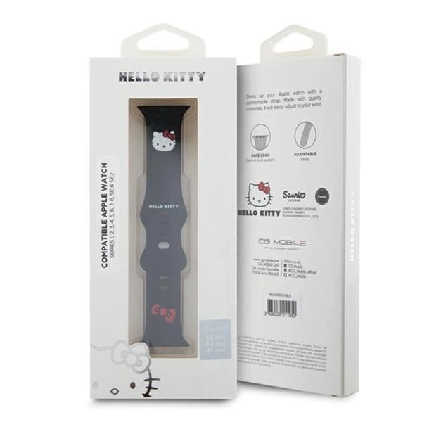 Hello Kitty Apple Watch (38/40/41mm) Armband Kitty Head - Svart