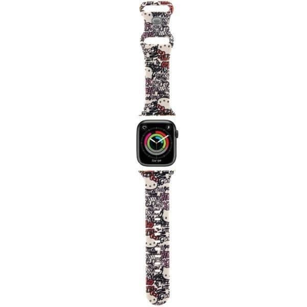 Hello Kitty Apple Watch (38/40/41mm) Armband Tags Graffiti - Beige