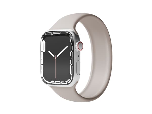 Vonmählen Solo Loop, Strap, Smartwatch, Cream, Apple, Apple Watch 42 mm / 44 mm / 45 mm / 49 mm, Silicone