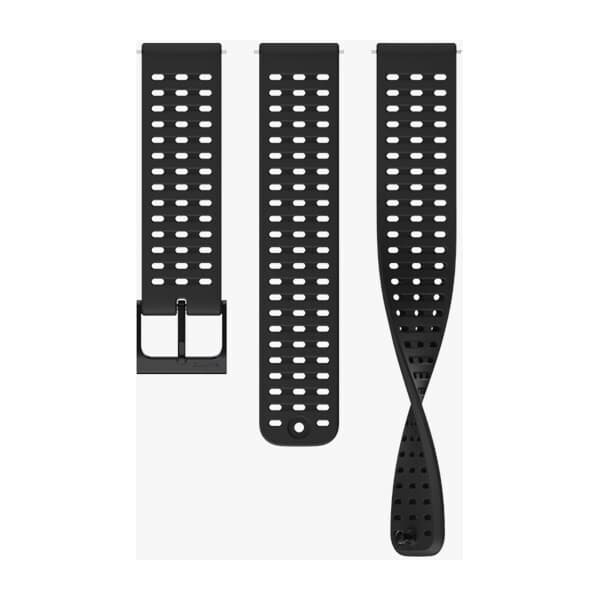 Suunto Athletic 2 -silikoniranneke 22 mm, All Black