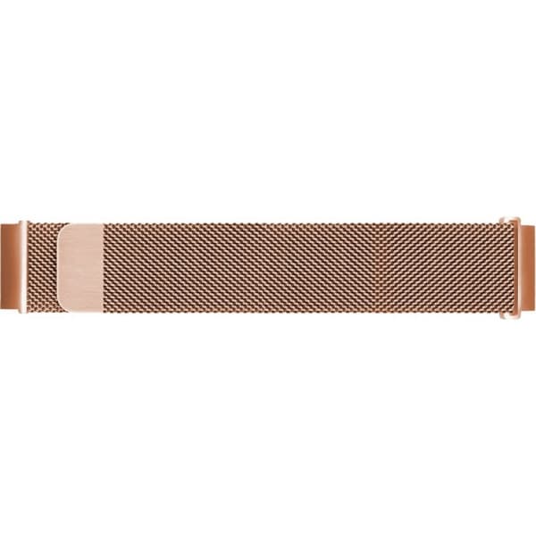 Wave stålfladet armbånd 22mm, smart- og sportsur, rosaguld