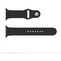 Miniatyrbillede 2 af 3: Bølge silikonearmbånd, Apple Watch 42 mm / 44 mm / 45 mm, sort