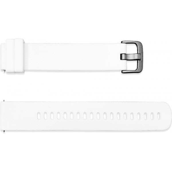 Bølge silikonearmbånd 20mm, til smart- og sportsure, hvid