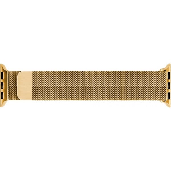 Våg stålflätad armband, Apple Watch 38 mm / 40 mm / 41 mm, guld
