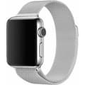 Miniatyrbillede 3 af 3: Bølget rustfrit stål flettet armbånd, Apple Watch 42 mm / 44 mm / 45 mm, sølv
