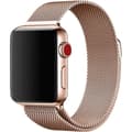 Pikkukuva 3 / 3: Wave teräspunottu ranneke, Apple Watch 38 mm / 40 mm / 41 mm, ruusukulta