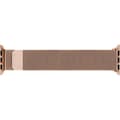 Pikkukuva 2 / 3: Wave teräspunottu ranneke, Apple Watch 38 mm / 40 mm / 41 mm, ruusukulta
