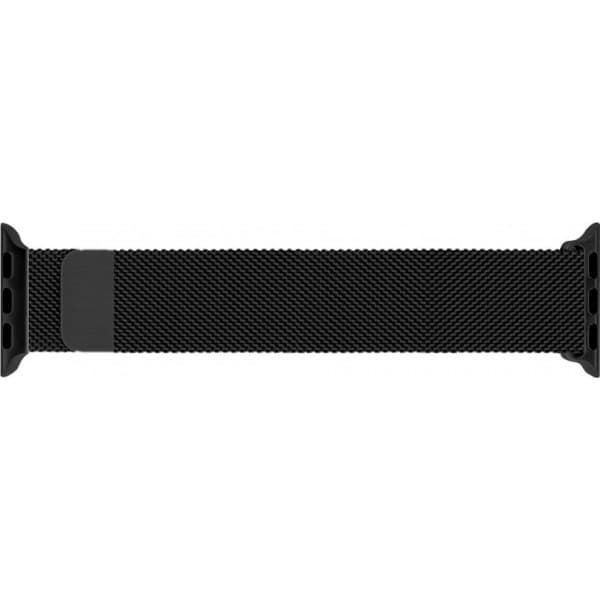 Bølge rustfrit stål vævet rem, Apple Watch 42 mm / 44 mm / 45 mm, sort