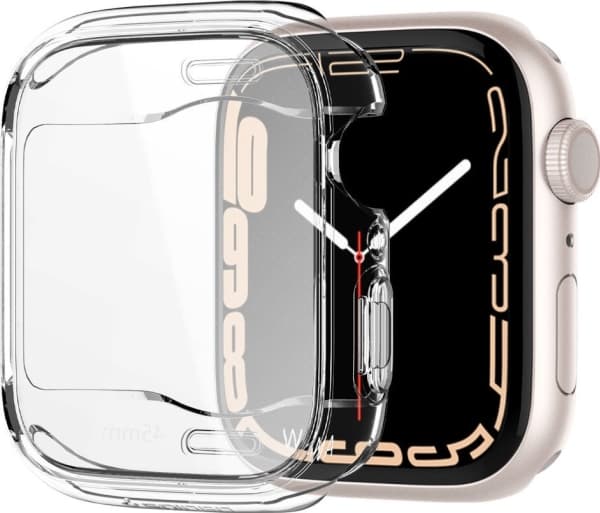 Spigen Ultra Hybrid, Boks, SmartWatch, läpinäkyvä, Apple, Apple Watch (45mm), Termoplastinen polyuretaani (TPU)