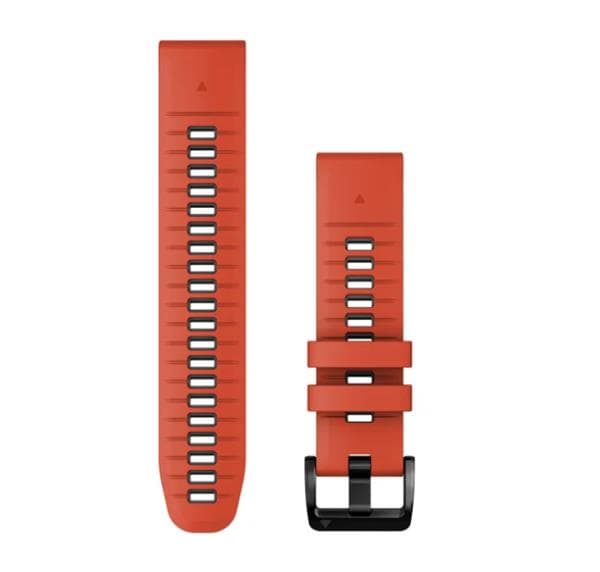 Garmin Quickfit 22 mm Watch Band, Flame Red/Graphite
