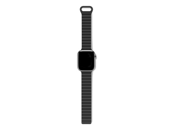 Decoded D24AWS45TSL4SGE, Klokkereim, Apple, Apple Watch 44mm / 45mm / 46mm / 49mm, Silikon, Sort