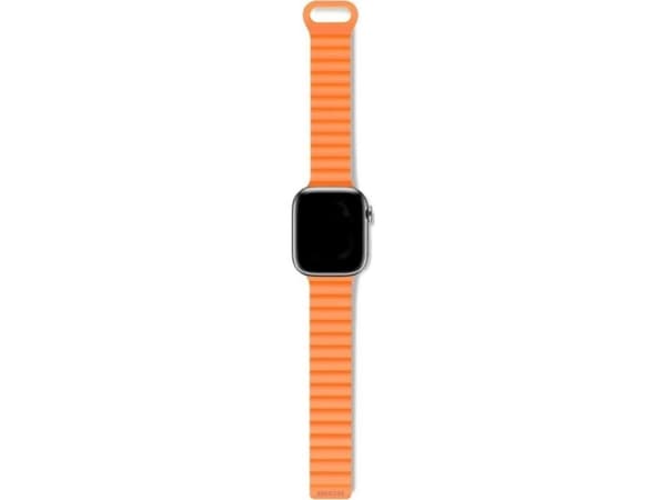Decoded D24AWS45TSL4SAH, Klokkereim, Apple, Apple Watch 44mm / 45mm / 46mm / 49mm, Silikon, Oransje