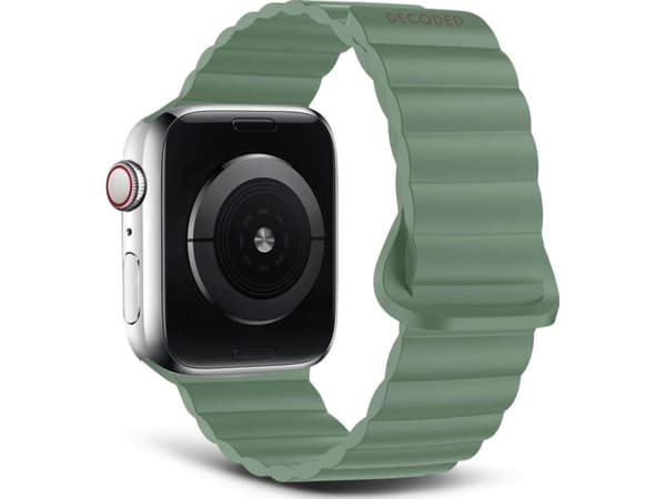 Decoded D24AWS45TSL4SSF, Klokkereim, Apple, Apple Watch 44mm / 45mm / 46mm / 49mm, Silikon, Grønn