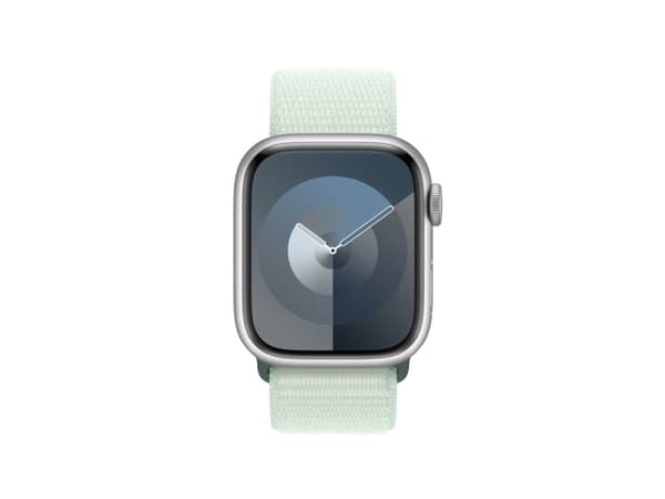 Apple 41mm Soft Mint Sport Loop, Band, Smartwatch, Mint colour, Apple, Apple Watch 38mm, 40mm, 41mm, Nylon, Recycled polyester, Spandex