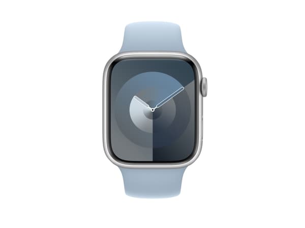 Apple - Band för smart klocka - 45 mm - storlek S/M - ljusblå