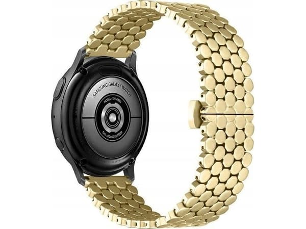 Beline Beline pasek Watch 20mm Metal Honeycomb złoty /gold box