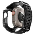 Miniatyrbild 6 av 8: Spigen Apple Watch Ultra (49mm) Armband Rugged Armor Pro - Svart