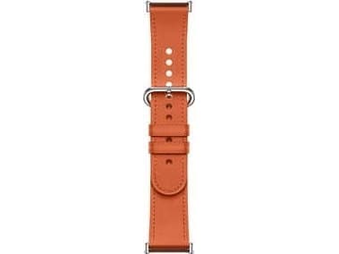 Xiaomi - KlocKräm för smart klocka - läder - 135 - 205 mm - korallorange - för Xiaomi Smart Band 8 Pro; Xiaomi Redmi Watch 4