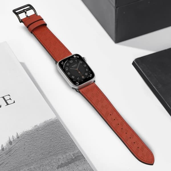 Apple Watch Ultra/SE/8/7/6/5/4 (49/45/44mm) Armband - Rödbrun