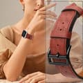 Miniatyrbild 1 av 10: Apple Watch Ultra/SE/8/7/6/5/4 (49/45/44mm) Armband - Rödbrun
