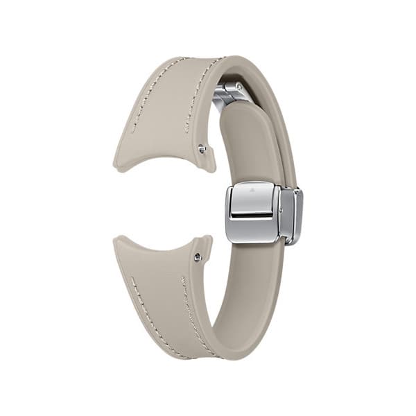 Samsung Galaxy D-Buckle Hybrid Læderbåndsur 4/5/6 -sportsrem, S/M, Etoupe