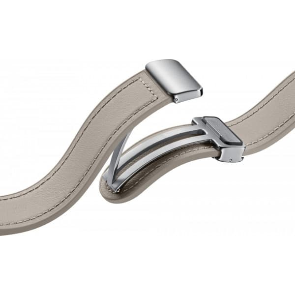 Samsung Galaxy D-Buckle Hybrid Læderbåndsur 4/5/6 -sportsrem, S/M, Etoupe