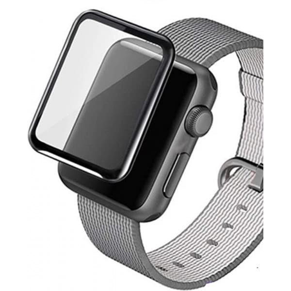 Våg 3D PMMA-skärmskydd, Apple Watch 42 mm, svart