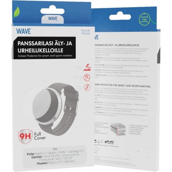 Wave Full Cover -panssarilasi, 39mm