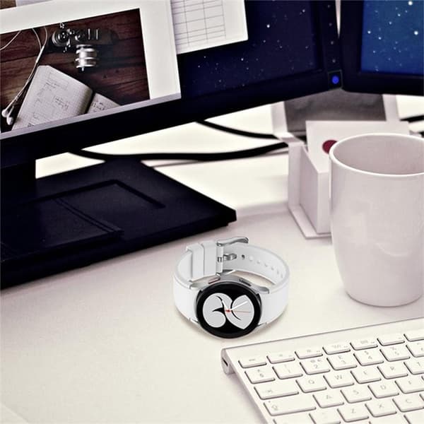 Galaxy Watch 6 Classic (43mm) Armband Silikon - Vit